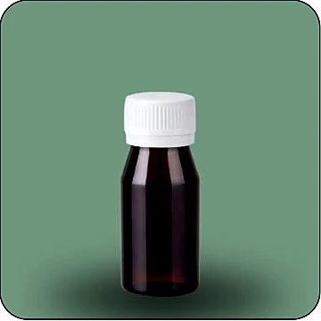 Btl PET 60 ml (16 gr) neck 15 ml clear